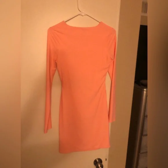 Tiger Mist neon orange dress - Picture 3 of 4